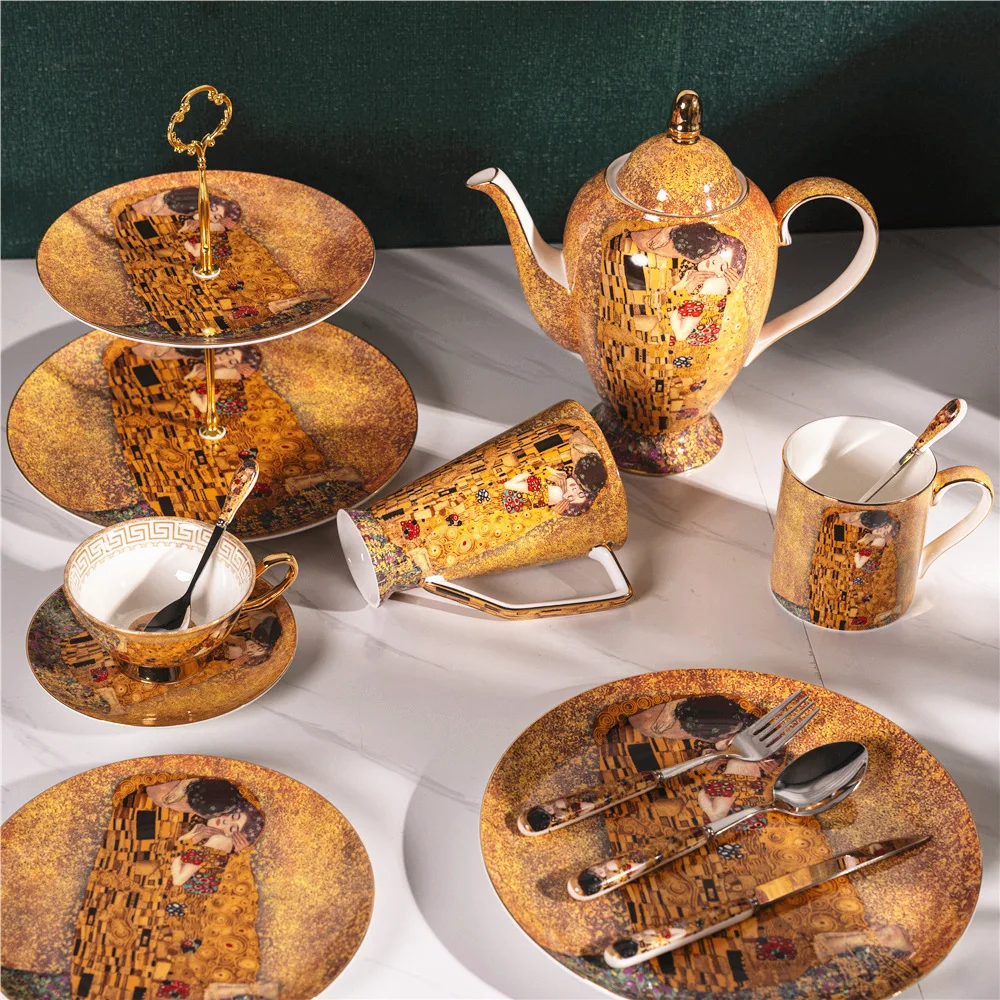 Gustav Klimt Bone China Coffee - огляд і ціна Coffee Tea Creamer