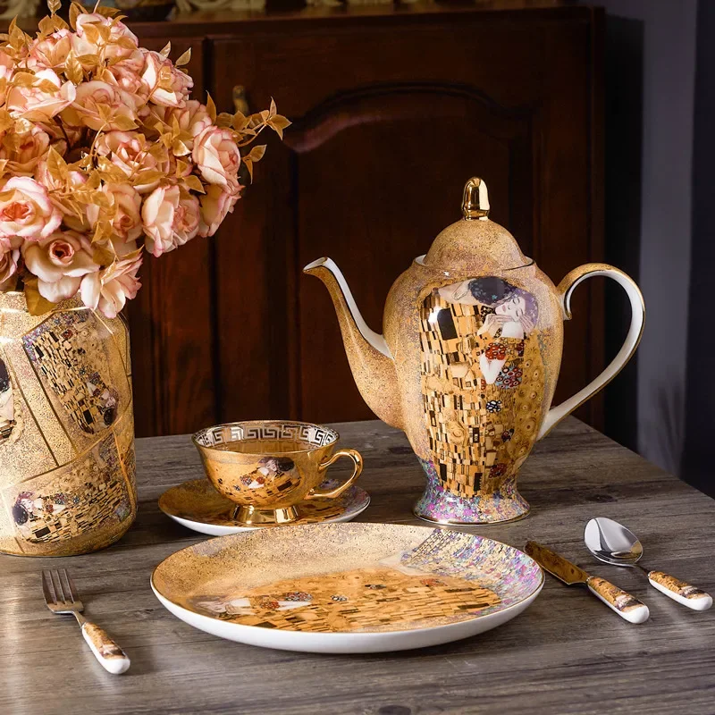 Gustav Klimt Bone China Coffee - огляд і ціна Coffee Tea Creamer