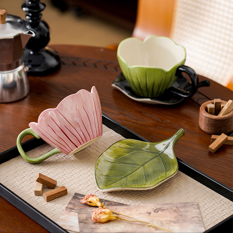 Irregular Hand-painted Coffee  - огляд і ціна Coffee Leaves Tea