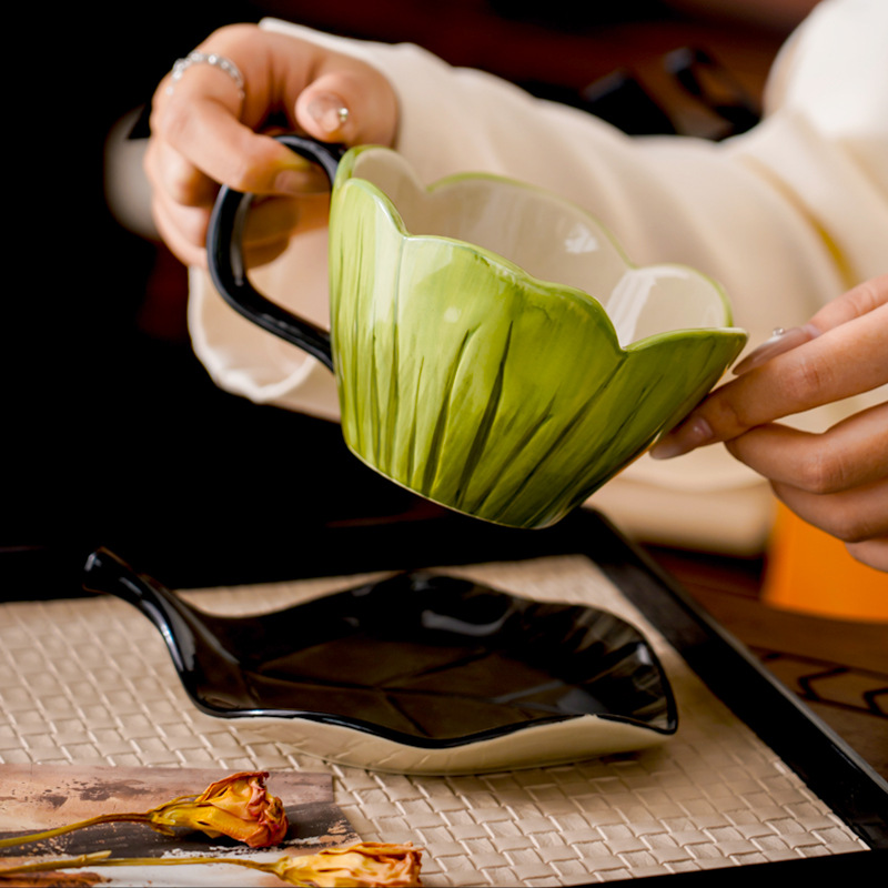 Irregular Hand-painted Coffee  - огляд і ціна Coffee Leaves Tea