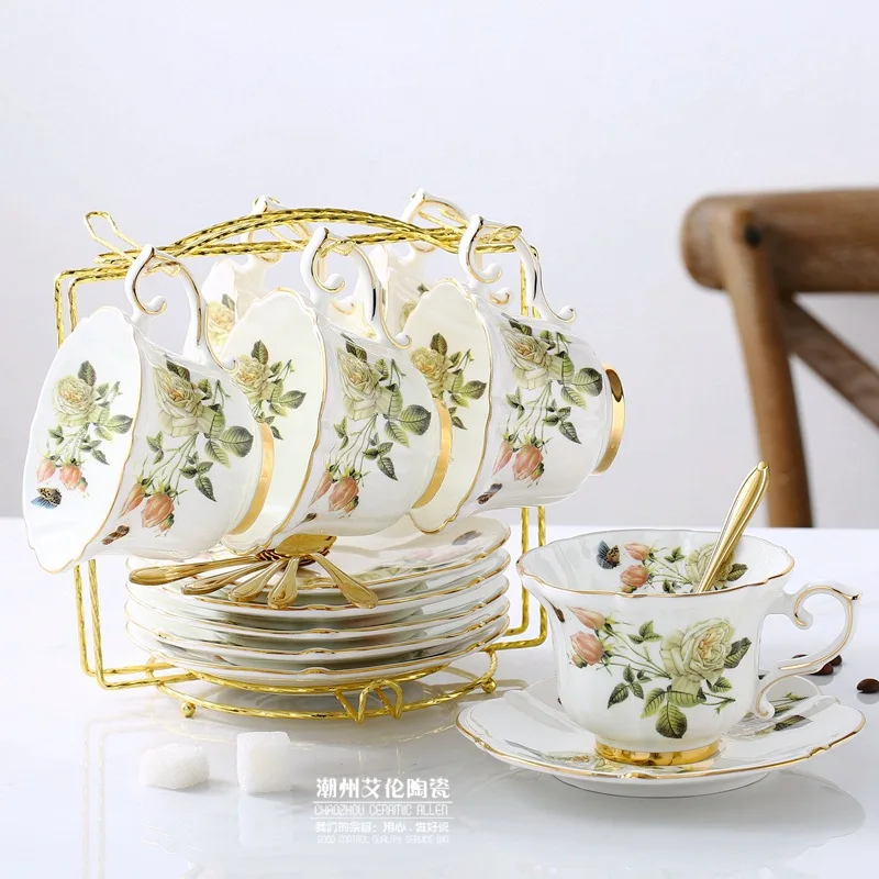 Bone China Coffee Set Camellia - огляд і ціна Coffee Tea Creamer