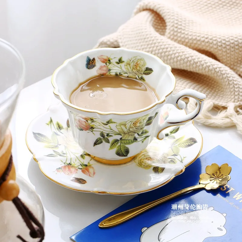 Bone China Coffee Set Camellia - огляд і ціна Coffee Tea Creamer