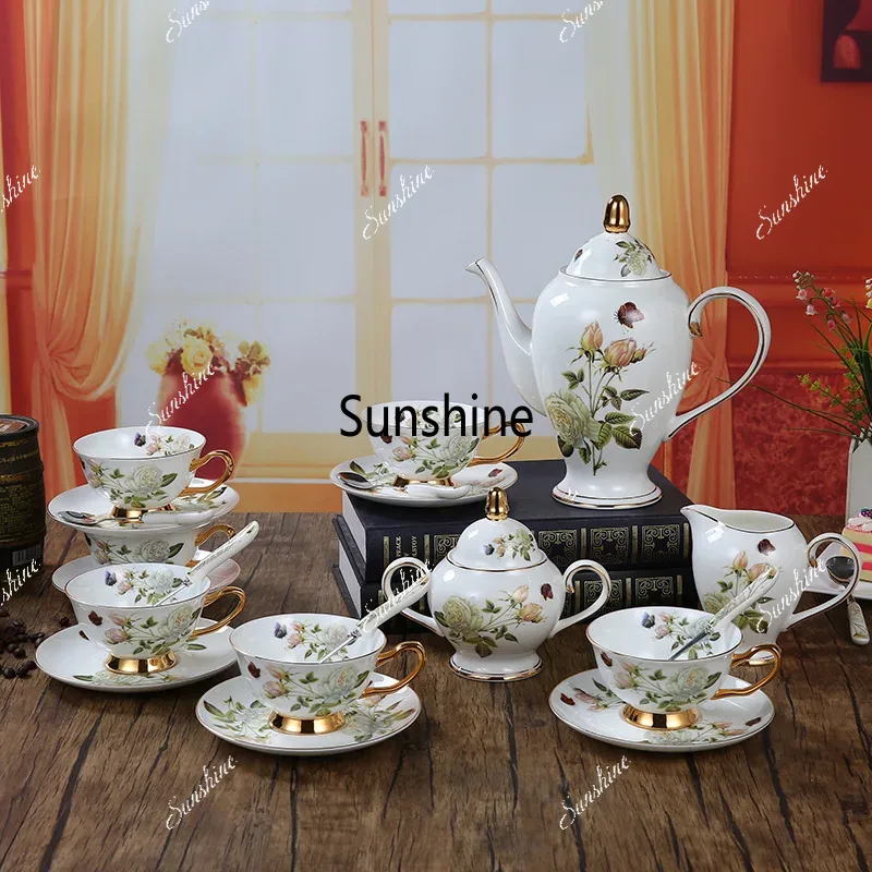 Bone China Coffee Set Camellia - огляд і ціна Coffee Tea Creamer