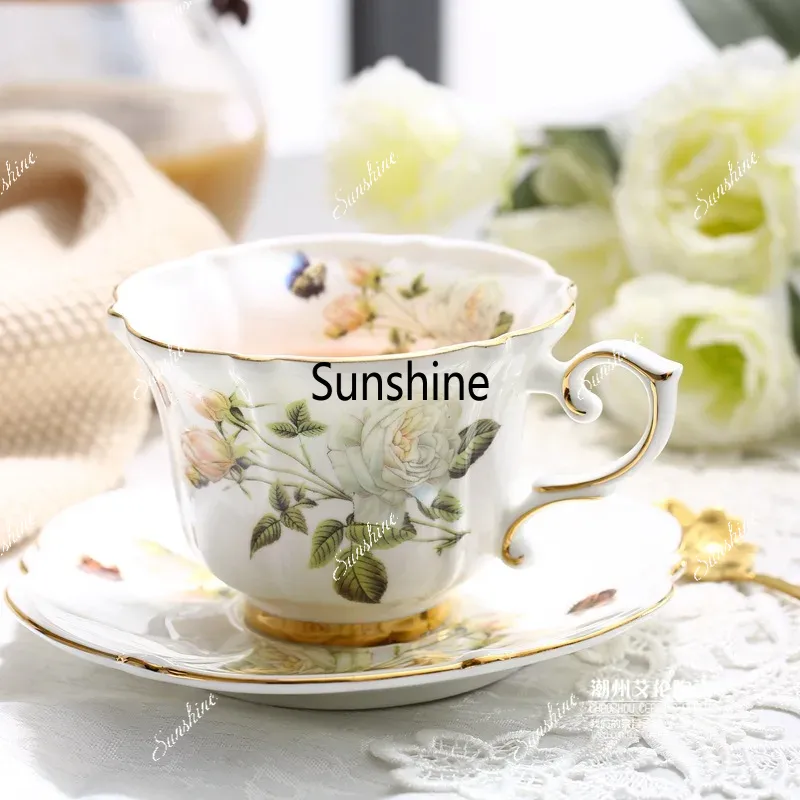 Bone China Coffee Set Camellia - огляд і ціна Coffee Tea Creamer