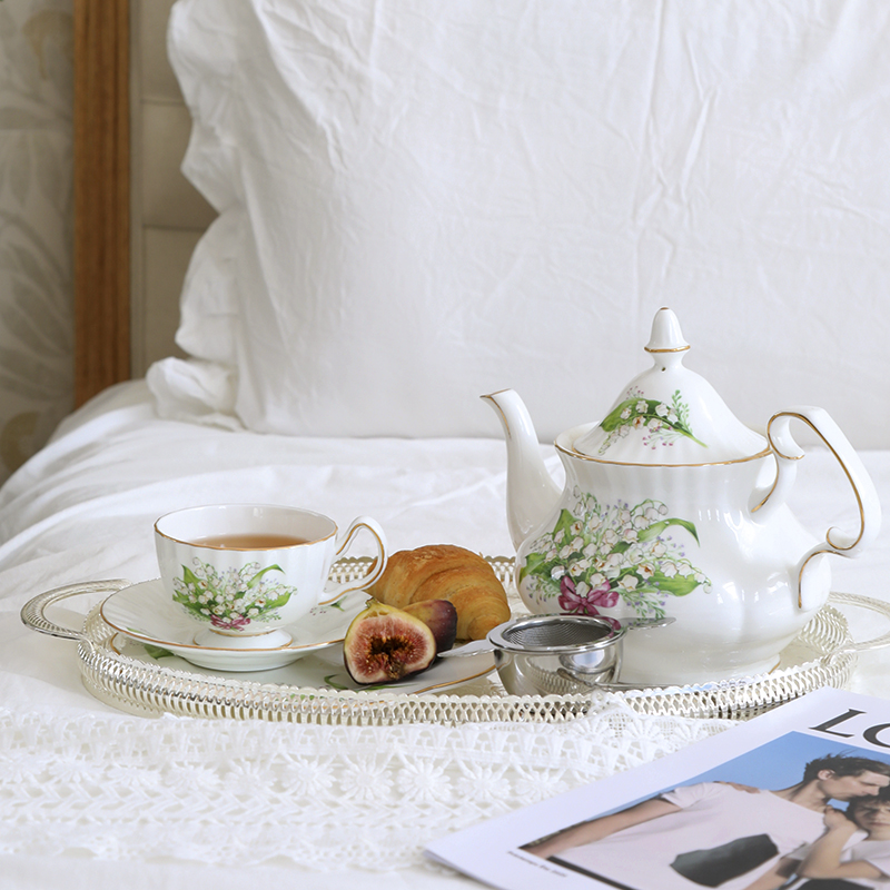 Tea Cup Saucers Lily Valley Se - огляд і ціна Coffee Tea Creamer