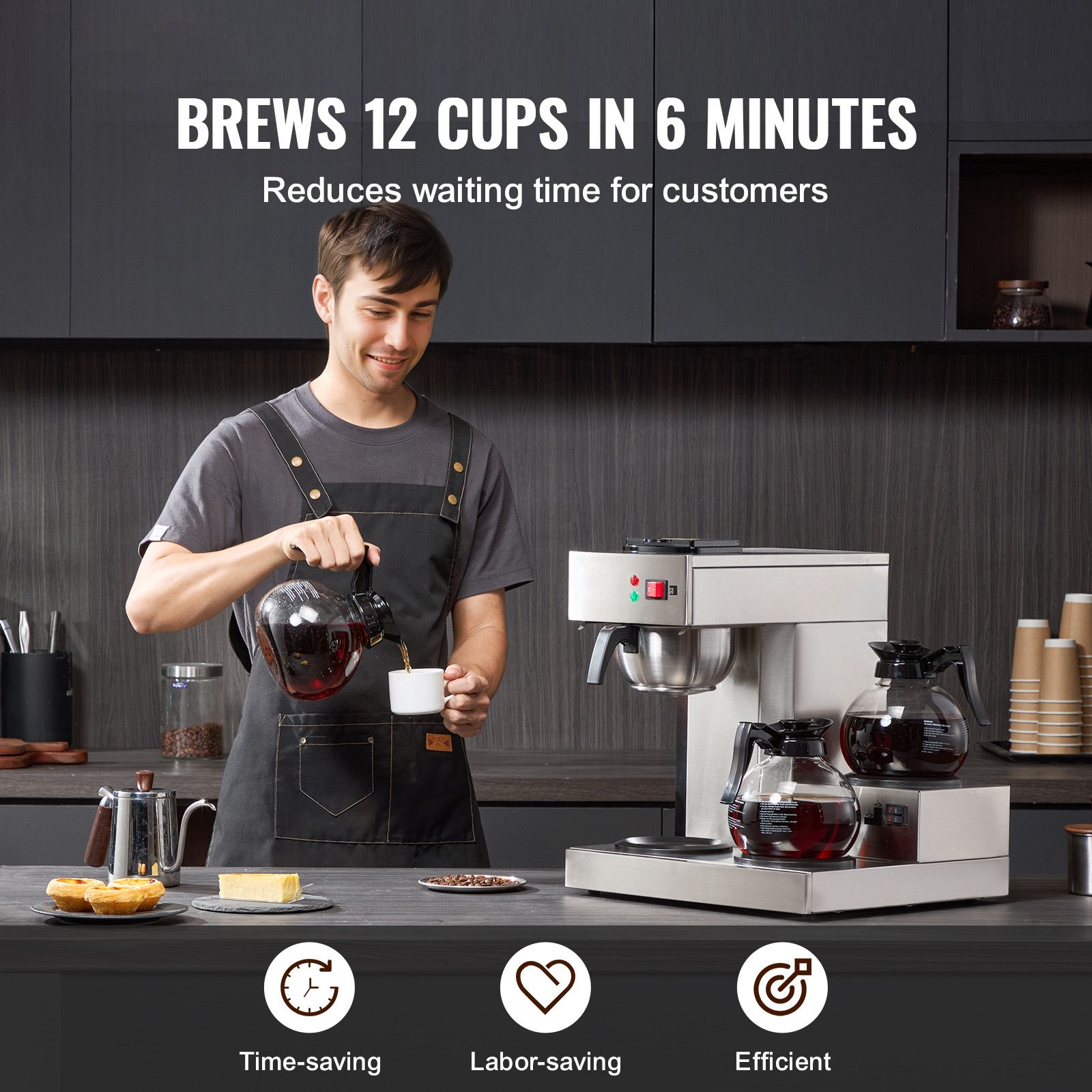 12 Cups Commercial Drip Coffee - огляд і ціна Coffee & Tea Ken'S House